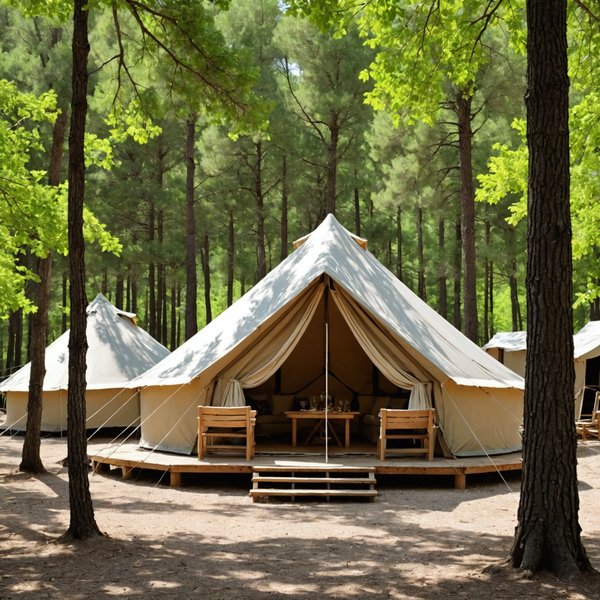 Découverte en Provence-Alpes-Côte d'Azur : Pourquoi la Tente Lodge Toilée est la Location de Vacances Favorite dans les Campings du Sud de la France