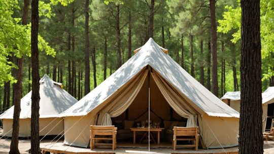 Découverte en Provence-Alpes-Côte d’Azur : Pourquoi la Tente Lodge Toilée est la Location de Vacances Favorite dans les Campings du Sud de la France